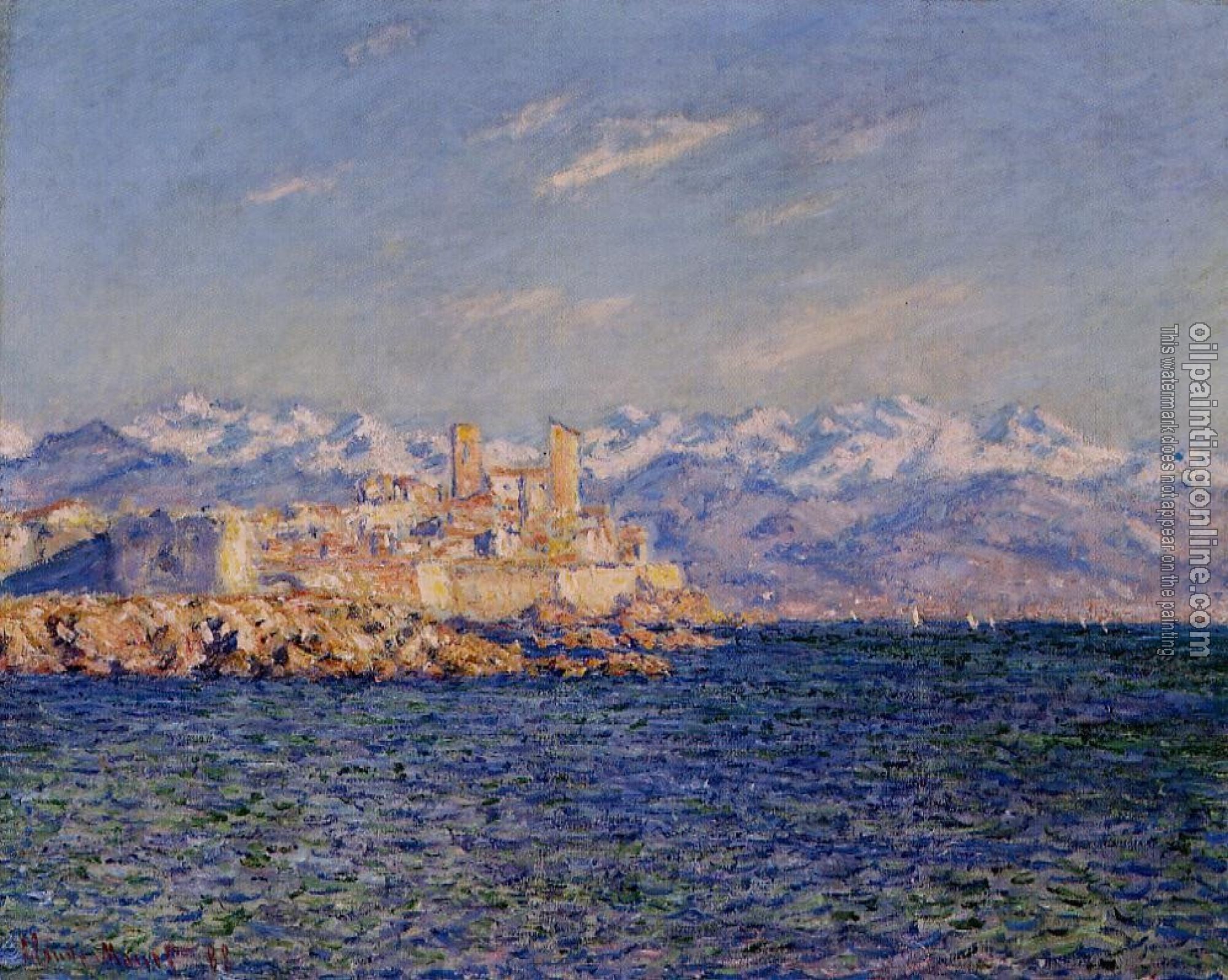 Monet, Claude Oscar - Antibes, Afternoon Effect